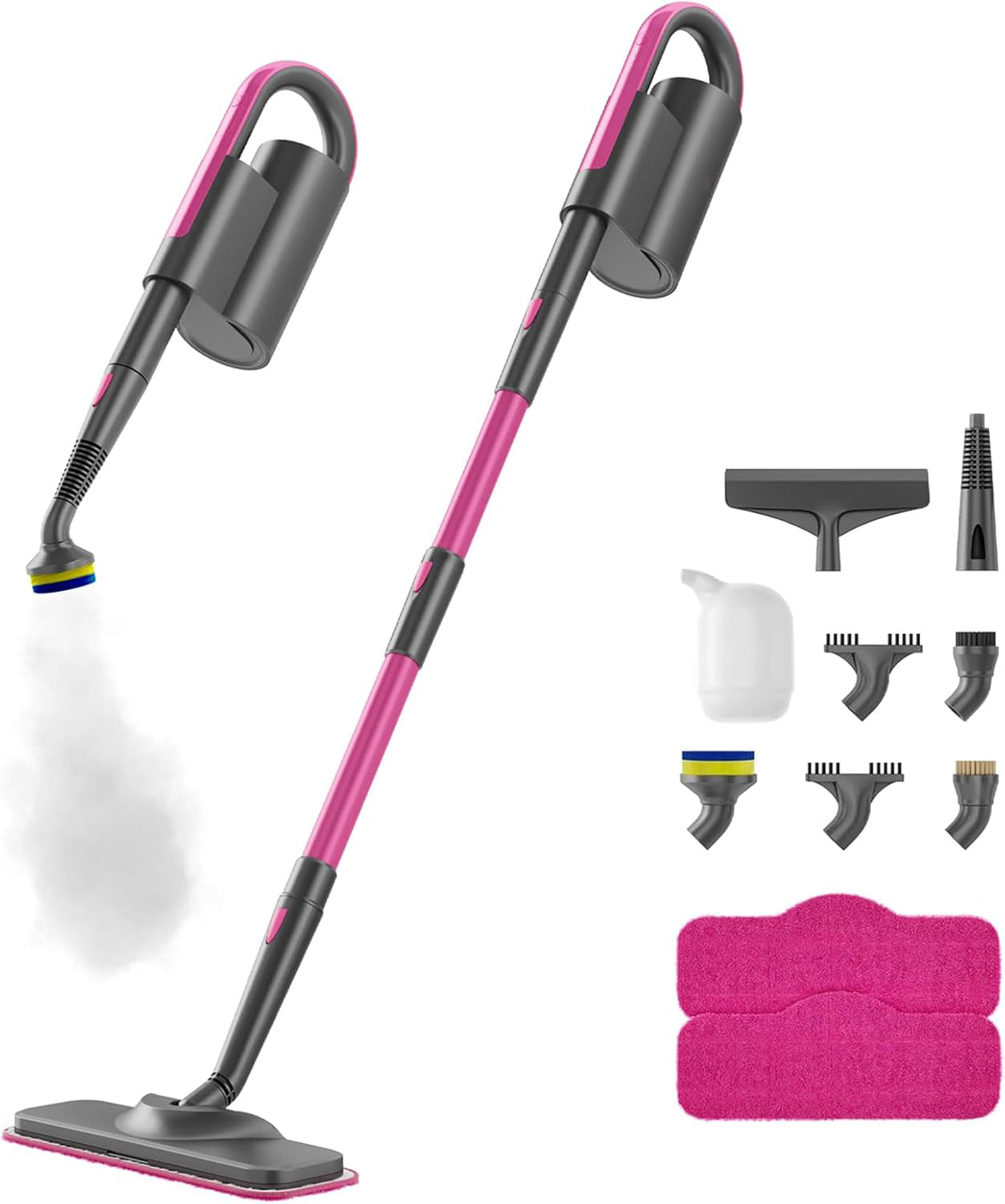 7-in-1 Steam Mop with Detachable Handheld Cleaning Tool